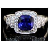 Antique Style 2.66 ct Sapphire Designer Ring