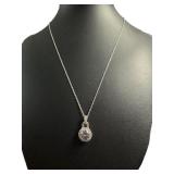 Brillliant White Sapphire Necklace