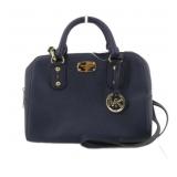 MICHAEL KORS NAVY SHOULDER BAG