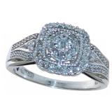 Cushion Cut 1/2 ct Diamond Designer Ring