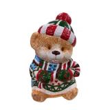 Happy Holiday Bear Cookie Jar