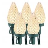 Home Accents 25 Warm White C9 LED Christmas