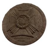 7.5 ï¿½ Iron HJ WOLF Post Medallion