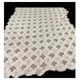 62 x 88 ï¿½ Vintage Crocheted Tablecloth