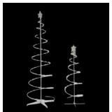 2 Piece LED Spiral Trees For Yard