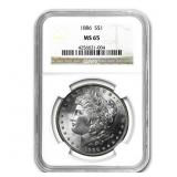 1878-1904 MS65 GEM NGC/PCGS Morgan Silver Dollar