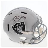 Autographed Josh Jacobs Raiders Helmet