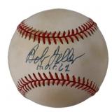 Autographed Bob Feller OAL Baseball