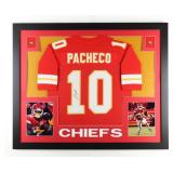 Autographed Isiah Pacheco Custom Framed Jersey