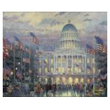 Flags Over The Capital By Thomas Kinkade