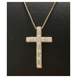 Quality 1.00 ct Lab Diamond Cross Necklace