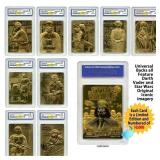 Star Wars 23K Gold Card Set