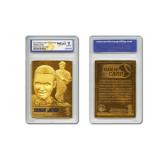 23K Gold Derek Jeter Yankees Card