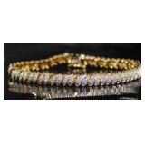 Elegant 1/2 ct Diamond Wavelink Bracelet