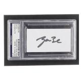 Autographed George W. Bush Graded Cut