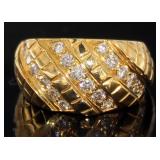 18kt Gold Brilliant .70 ct Diamond Ring