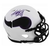 Autographed Adrian Peterson Lunar Mini Helmet