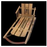 Vintage Snowflake Sled