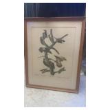 Hairy Woodpecker by James Audubon Print Plate