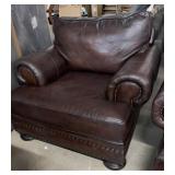 BERNHARDT 100% Leather 54" Club Chair