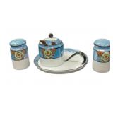 Noritake Salt, Pepper, Sugar & Tray
