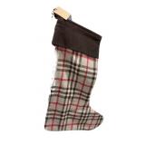 Pair Plaid Christmas Stockings