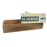 Addison Tinsley Wood Tobacco Box & El Verso Cigar