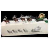 Dept 56 Sleigh & 8 Tiny Reindeer