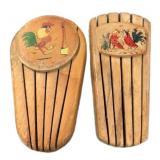 (2) Vintage Wall Mount Rooster Knife Holders