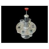 Vintage Pump Drink Dispenser & Shot Glasses