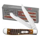 Case XX Antique Bone Large Trapper Knife 52832