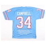 Autographed Earl Campbell Highlight Stat Jersey