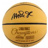 Autographed Magic Johnson NBA Basketball