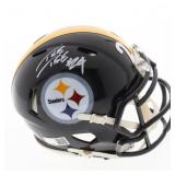 Autographed Ike Taylor Steelers Mini Helmet