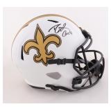 Autographed Drew Brees Saints Helmet