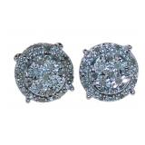 Round Brilliant Diamond Designer Earrings