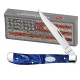 Case XX Blue Pearl Kirinite Trapper Knife 23445