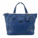 COACH Blue Leather Designer Handbag