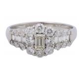 Platinum 1.00 ct VVS Brilliant Diamond Ring