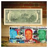 Autographed Elon Musk Worlds Richest Man $2 Bill