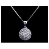 Round Brilliant 1/2 ct Lab Diamond Necklace