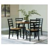 Ashley 5-Piece Blondon Dining Table and 4 Chairs
