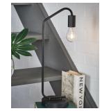 ASHLEY BLACK COVYBEND DESK LAMP W/ USB CHARGING