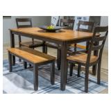 Ashley Gesthaven 6pc Table & 4 Chairs W/ Bench