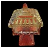 Jeannette Amberina Square Candy Dish