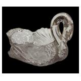 Pressed Glass Swan