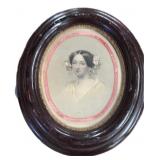 Framed Oval Portrait