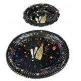 (2) New Years Platters & (2) New Years Bowls