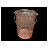 Pink Depression Ice Bucket