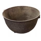 Large Cast Iron 3 Footed Butchering Kettle